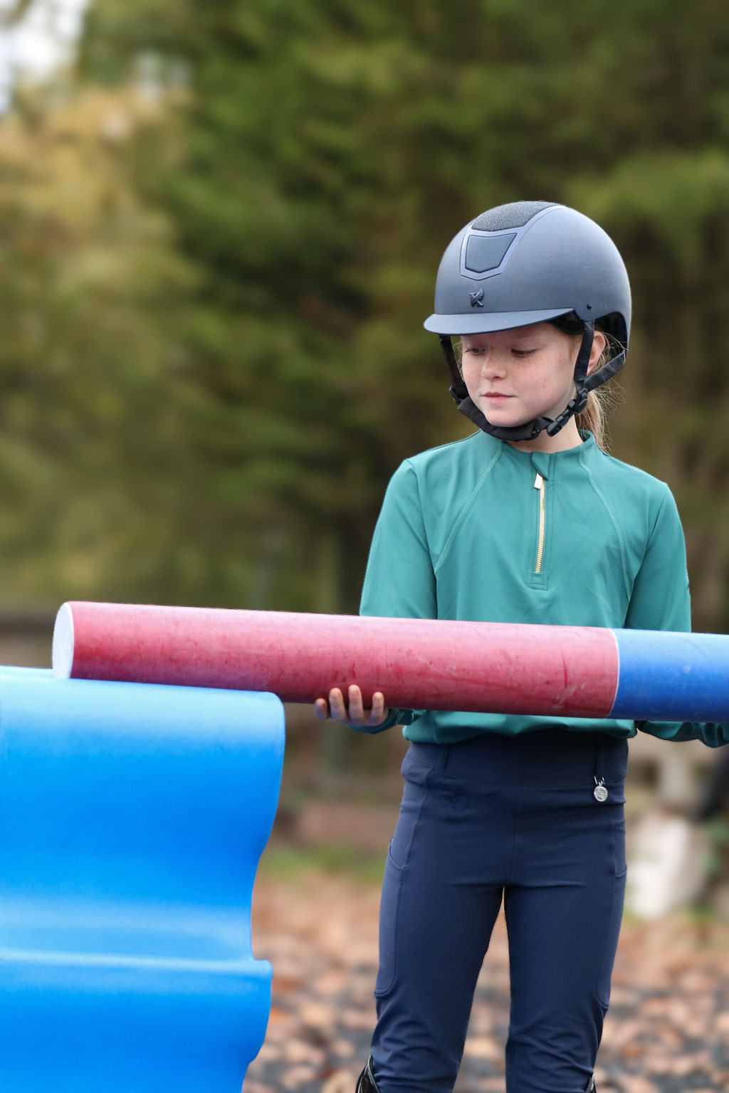 Navy children’s Equestrian Riding Tights