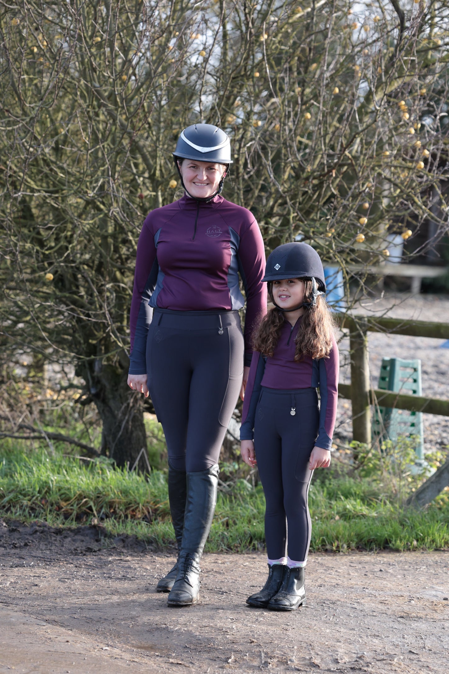 Plum and Grey Base Layer