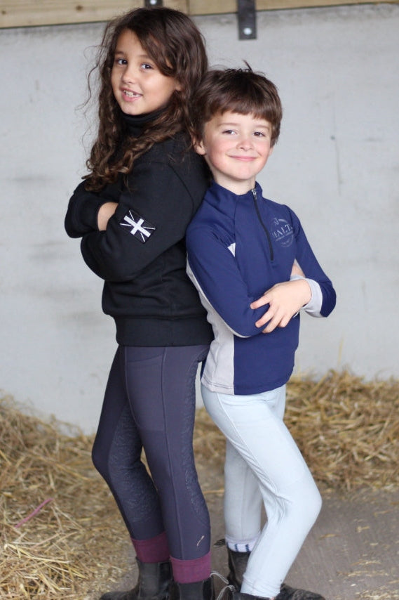Navy and Stone Kids base layer