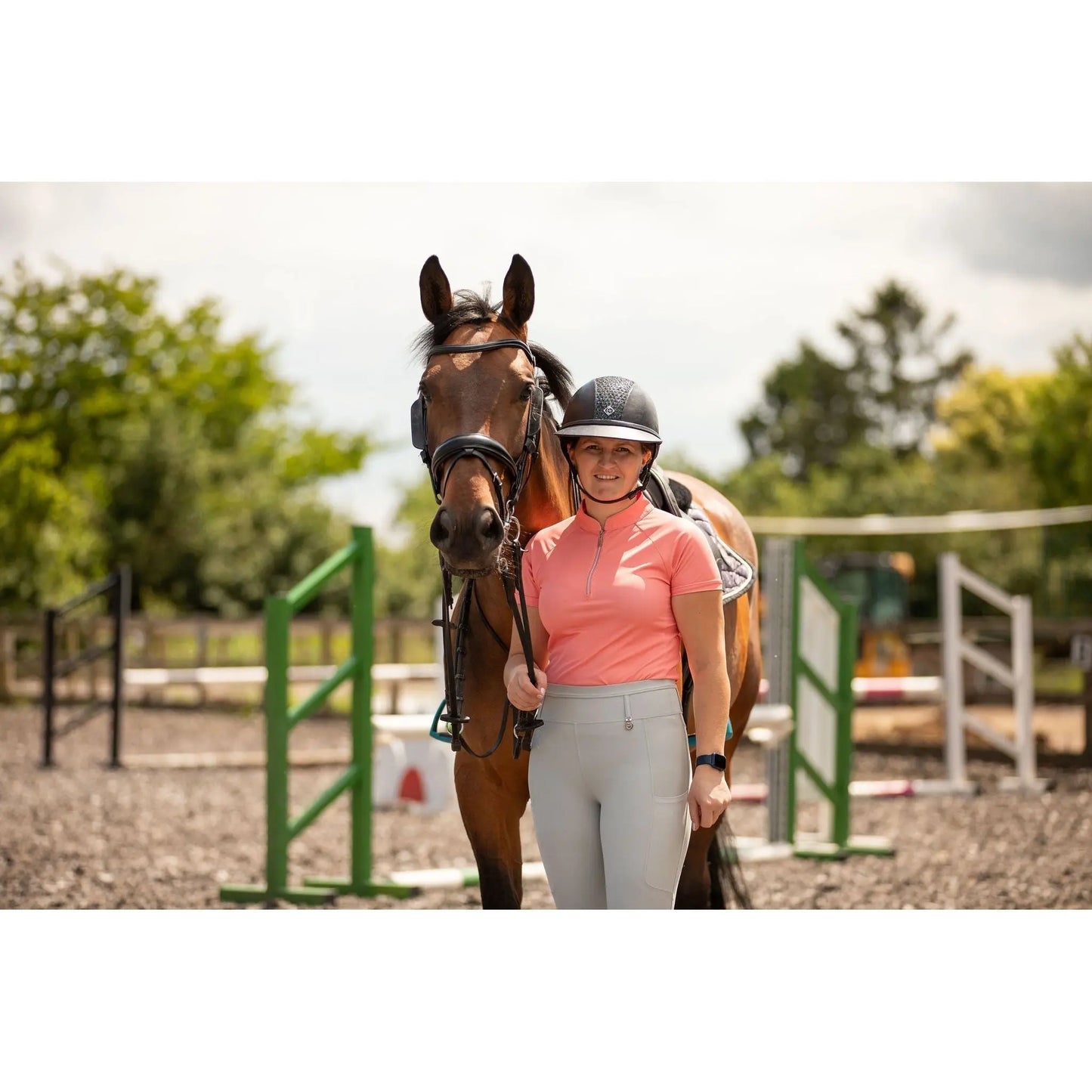 Adults Technical Base Layer - Coral - Halt Equestrian