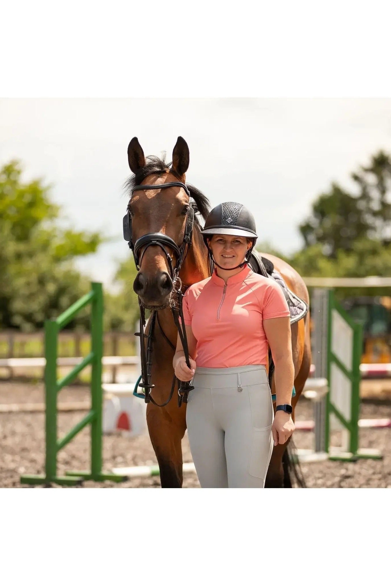 Adults Technical Base Layer - Coral - Halt Equestrian