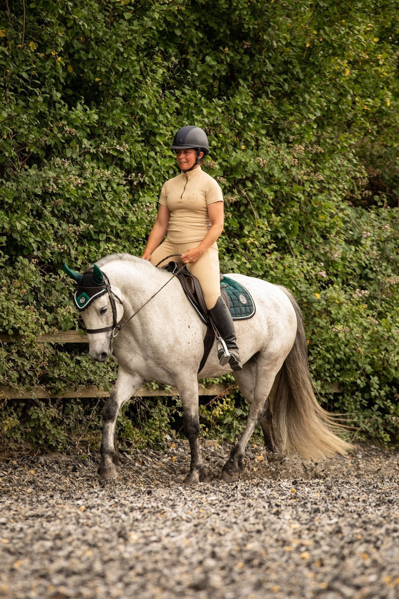 Beige Competition Riding Tights - Halt Equestrian