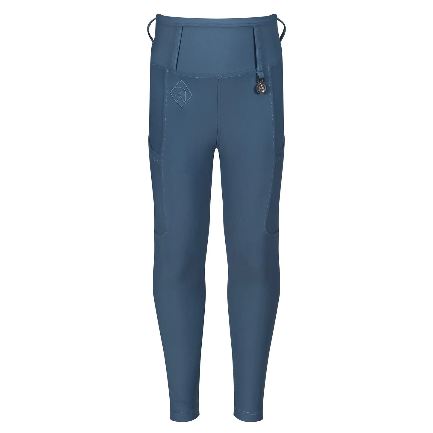Children's Ocean Blue Riding Tights - Halt Equestrian