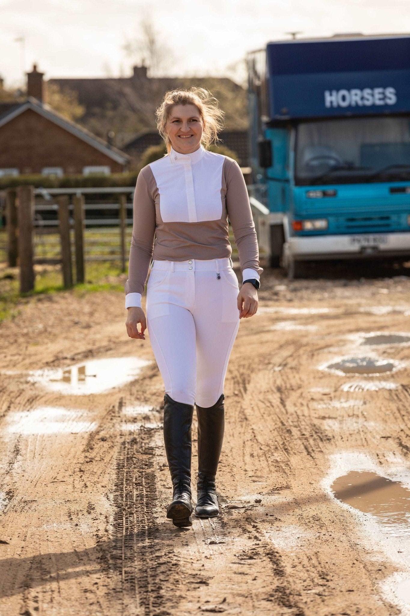 Horse Riding Competition Show Shirt - Halt Equestrian