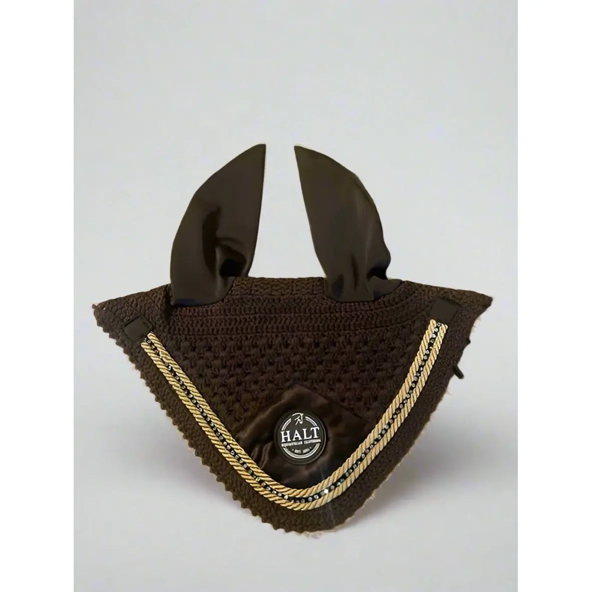 Limited Edition Chocolate Ear Bonnet - Halt Equestrian