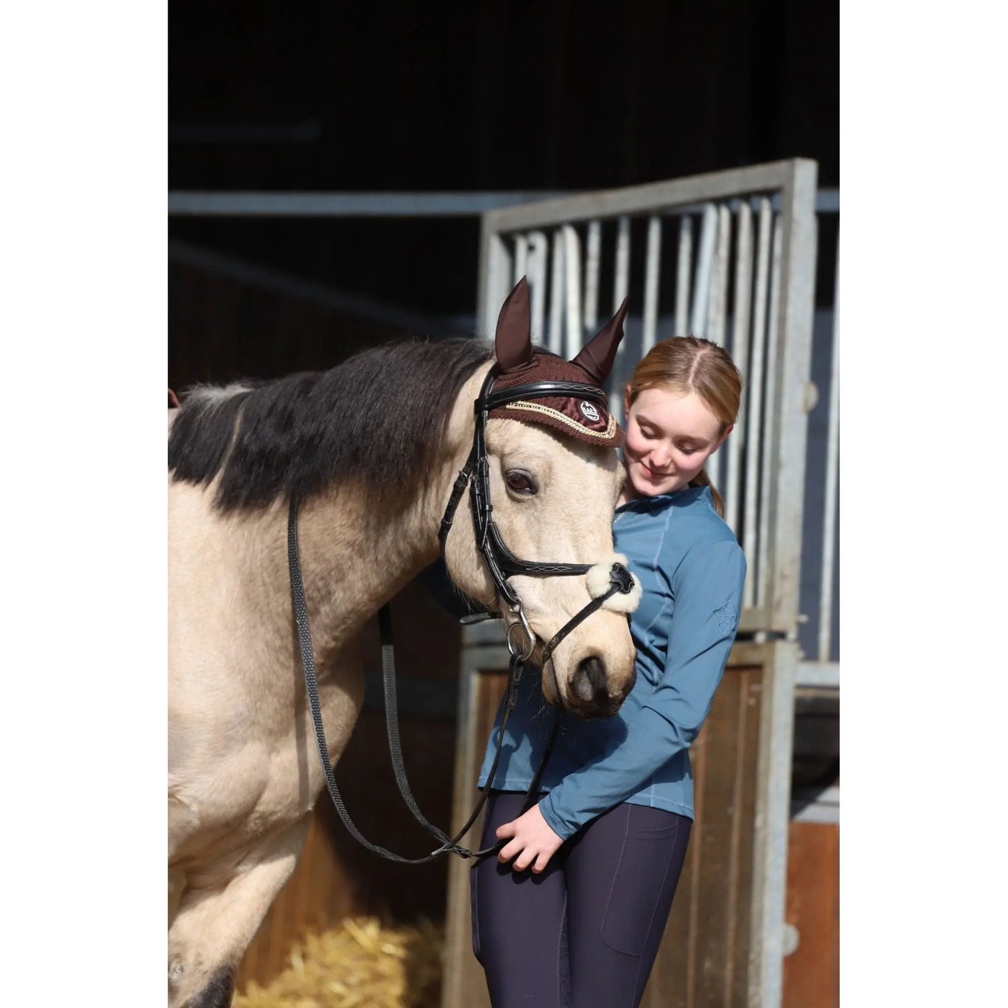 Limited Edition Chocolate Ear Bonnet - Halt Equestrian