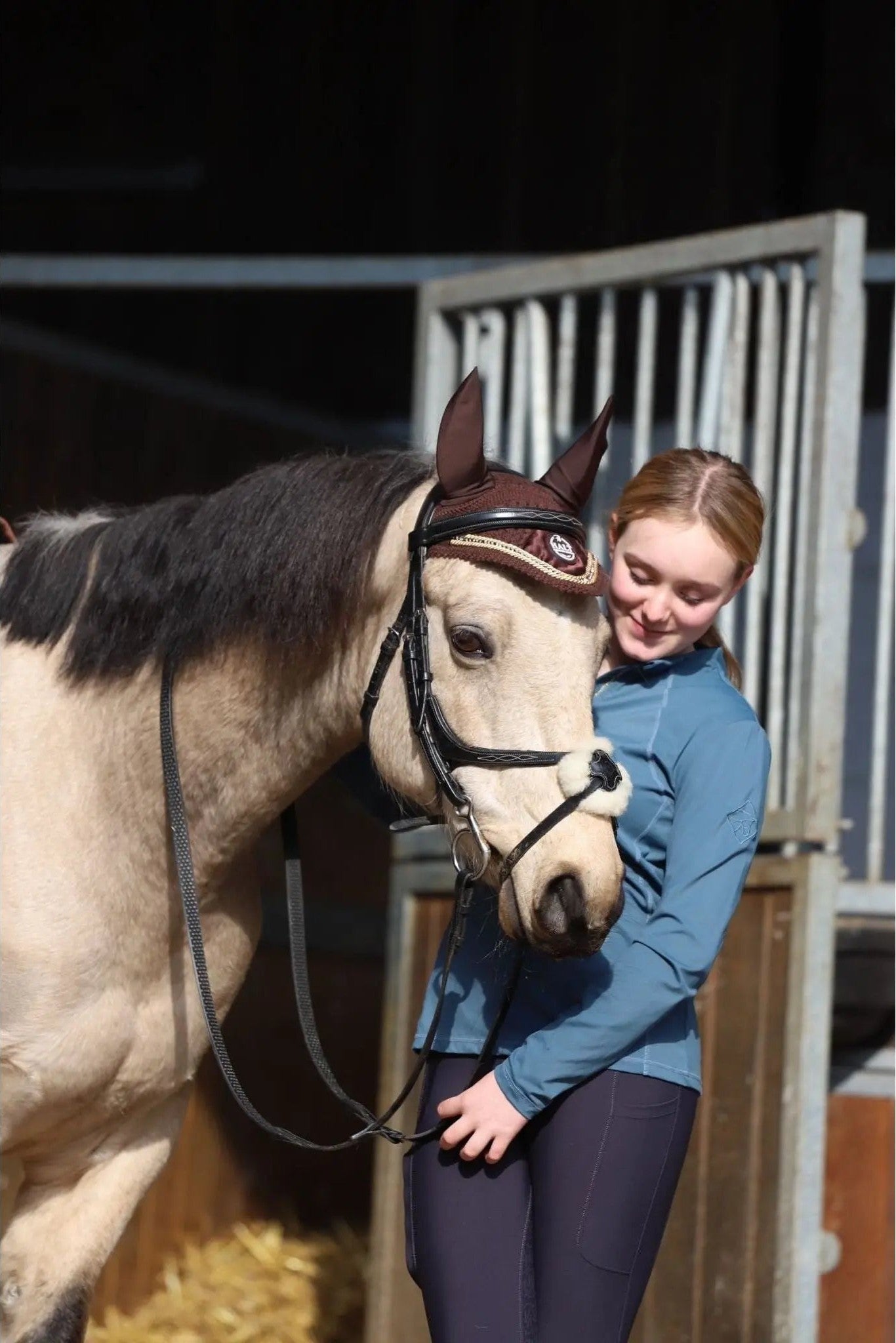 Limited Edition Chocolate Ear Bonnet - Halt Equestrian