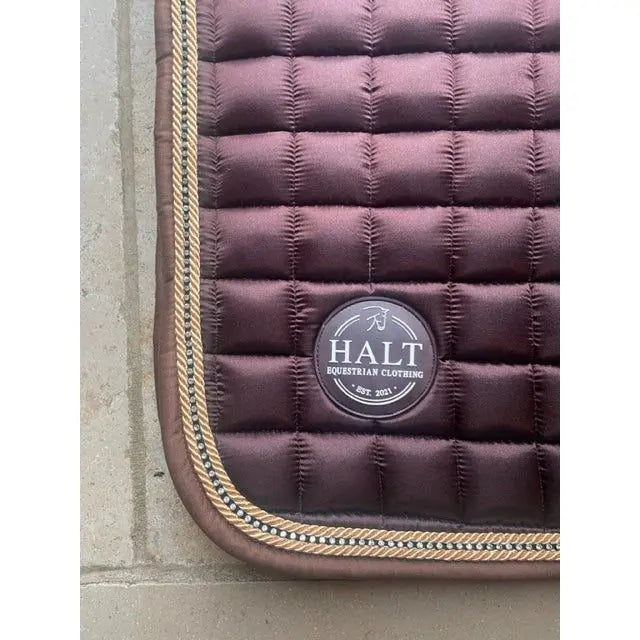 Limited Edition Chocolate saddle pad - Halt Equestrian
