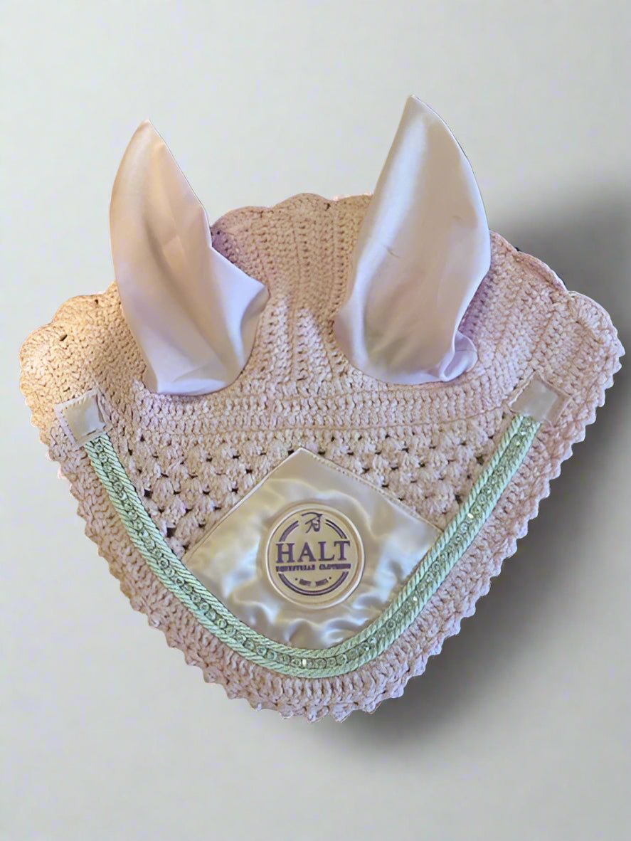 Limited Edition Pearl Pink Ear Bonnet - Halt Equestrian