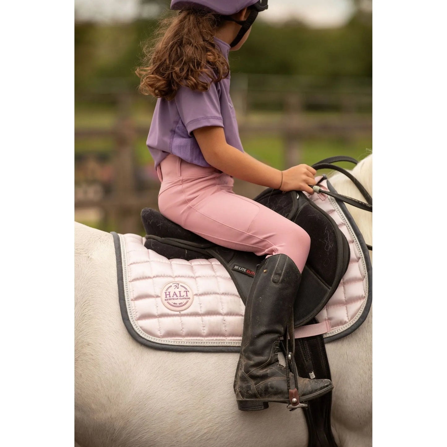 Limited Edition Pink Riding Tights - Halt Equestrian