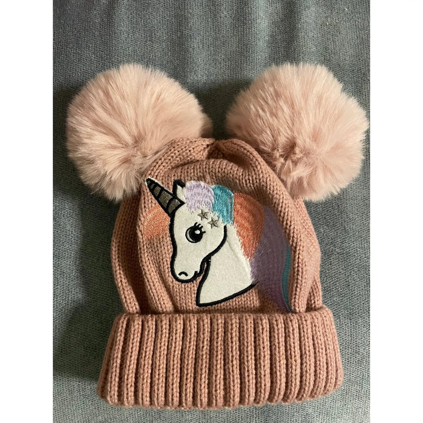 Pink Kids unicorn hat - Halt Equestrian