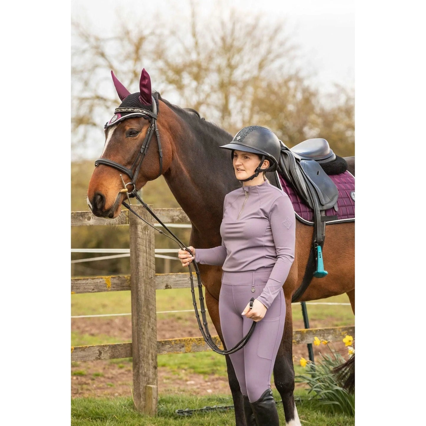Riding Tights Lilac - Halt Equestrian