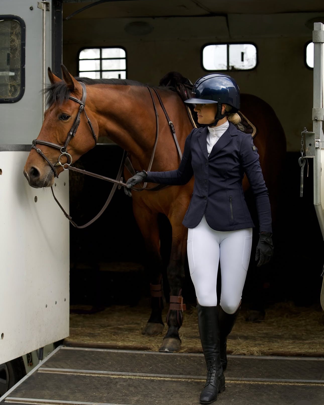 White Riding Leggings - Halt Equestrian