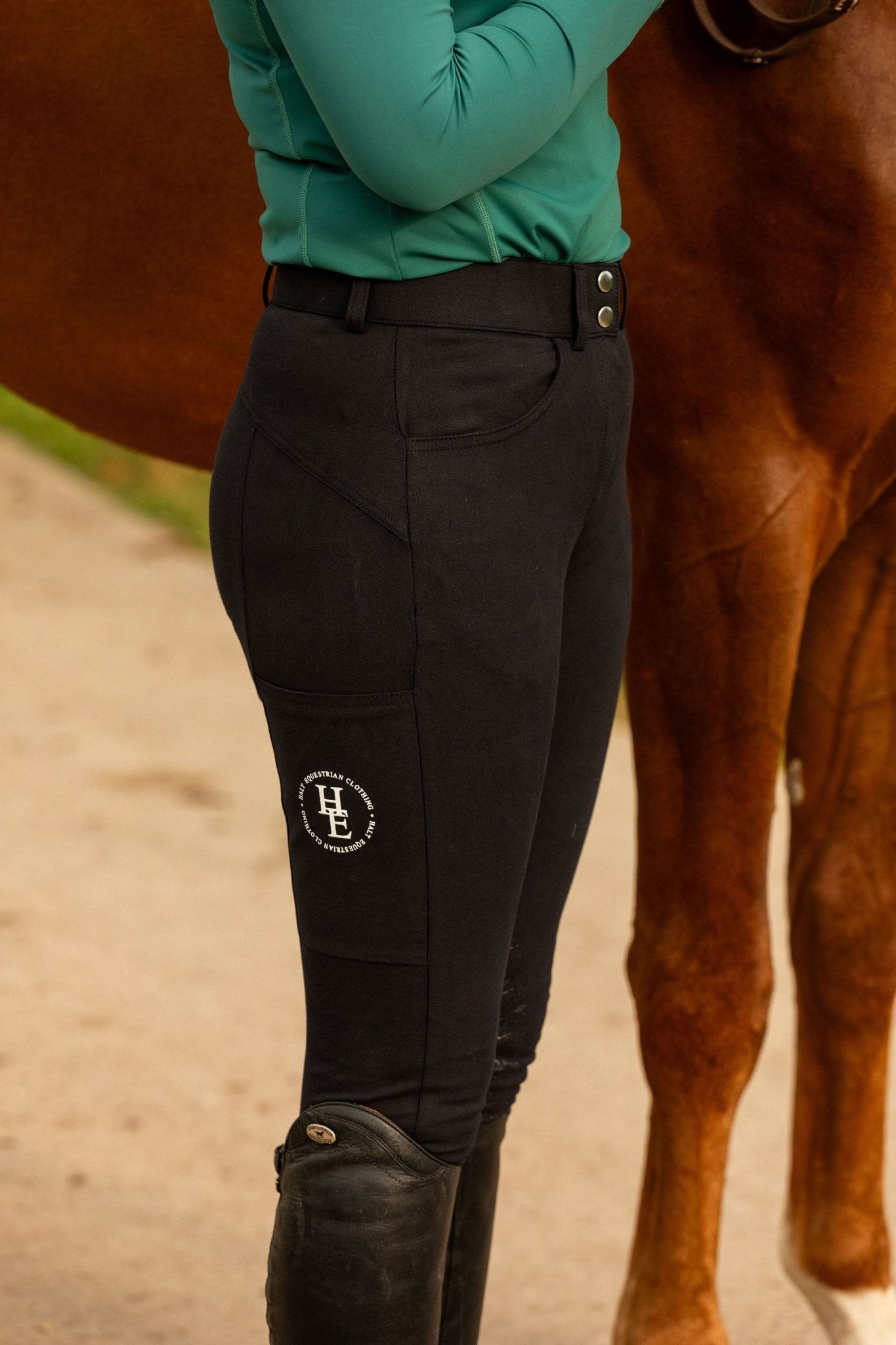 Riding breeches with phone pocket - Halt Equestrian