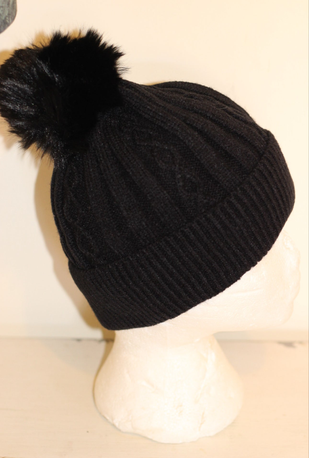 Jet Black winter hat