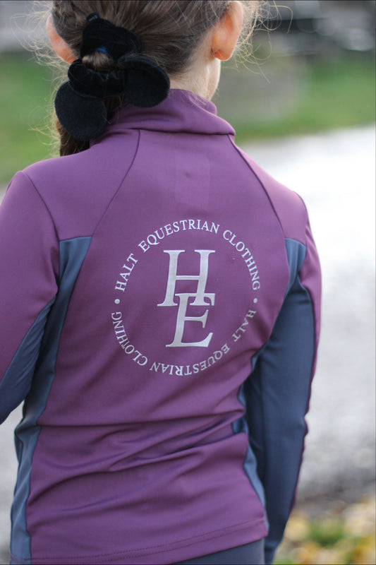 Kids Plum and Grey Base Layer