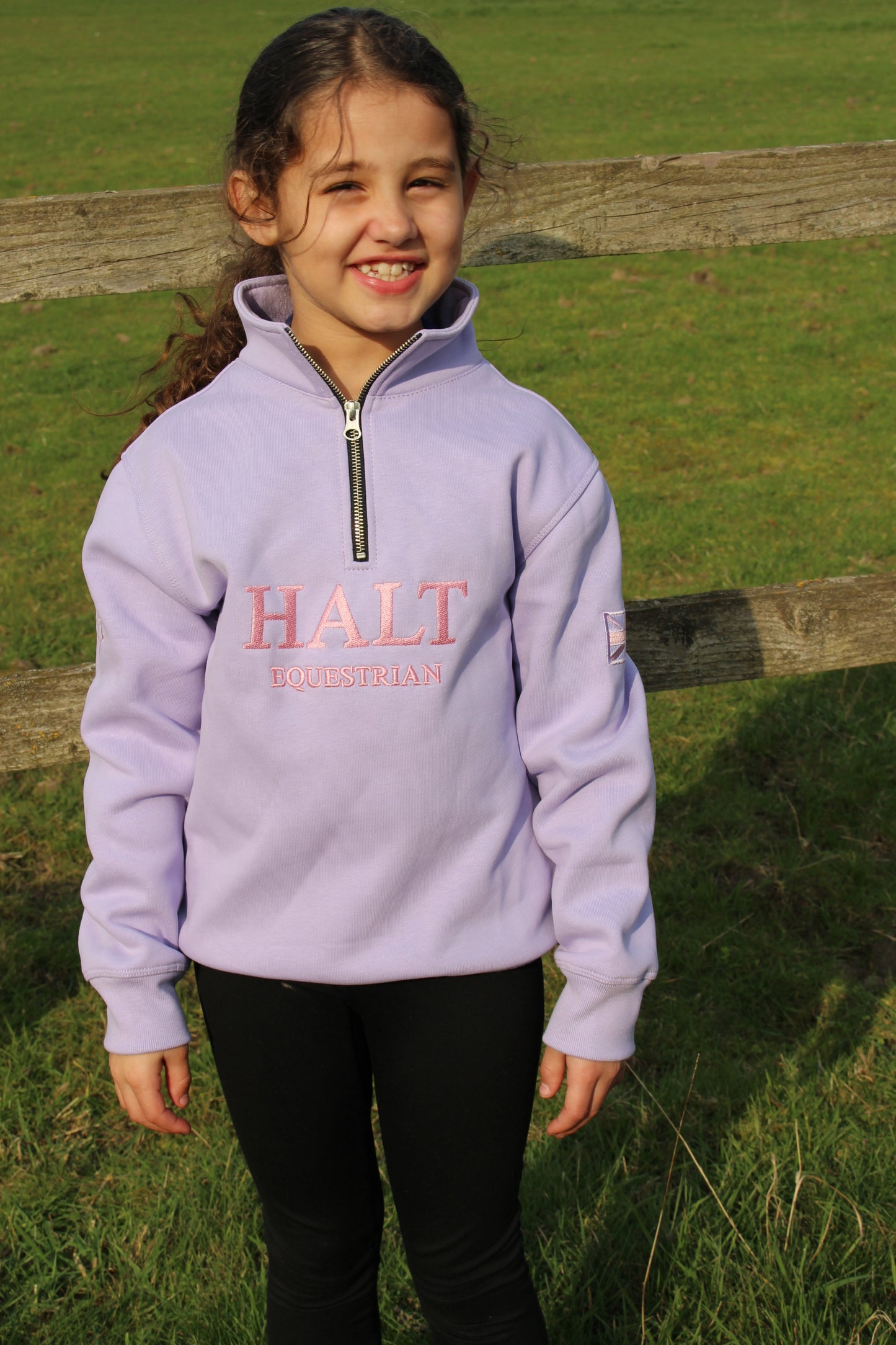 Lilac children’s quarter zip
