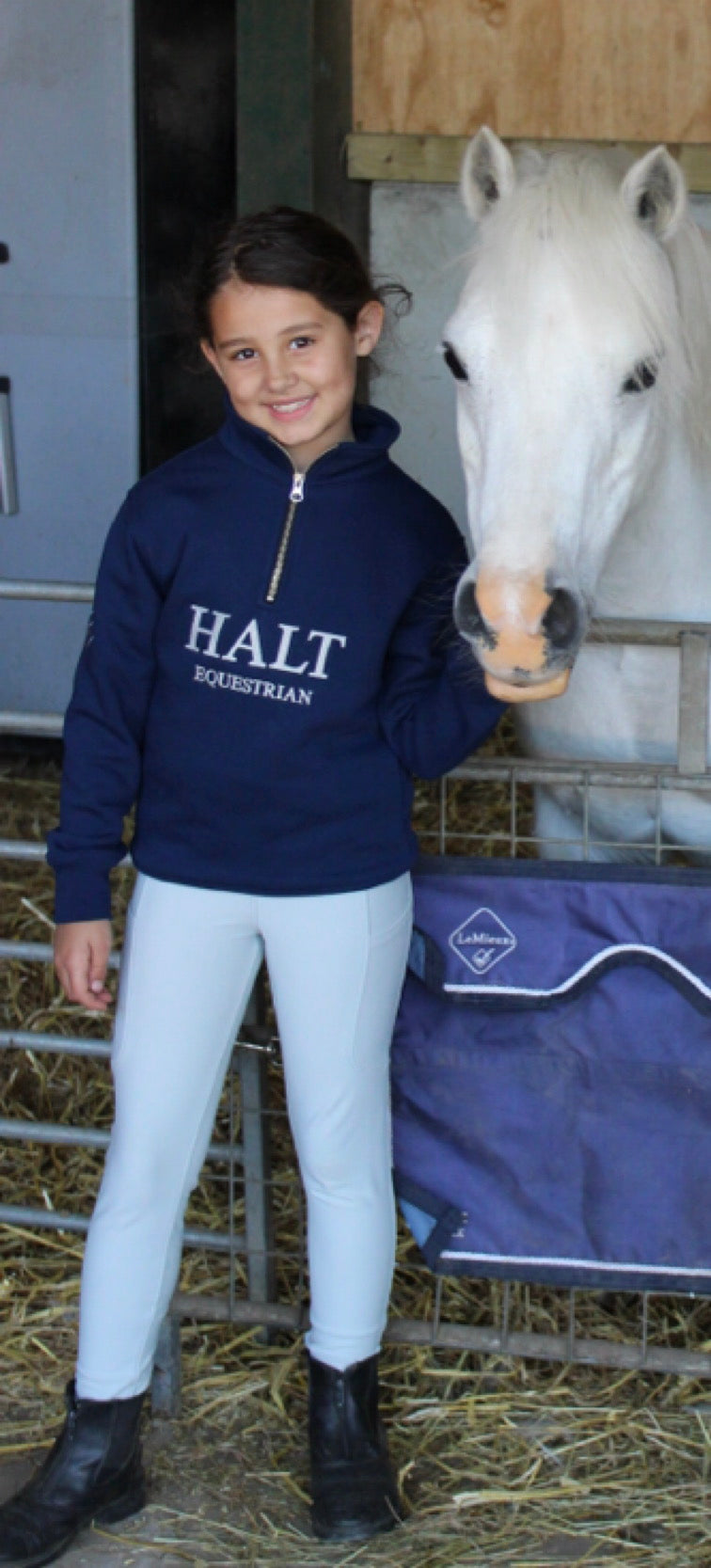 Children's Navy Quarter-Zip