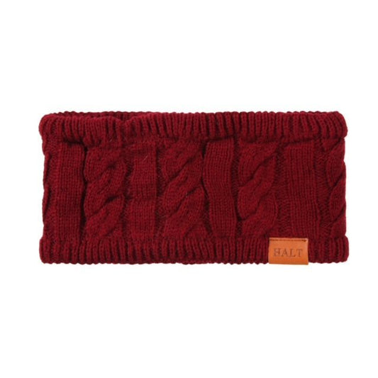 Berry Cable Knit Headband - Halt Equestrian