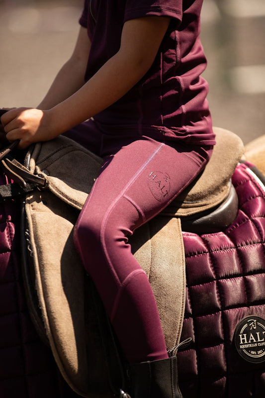 CHILDREN’S Mulberry riding tights - Halt Equestrian