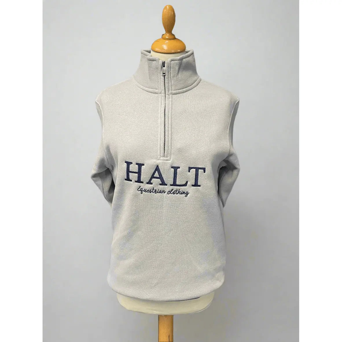 Dove Grey Quarter zip - Halt Equestrian