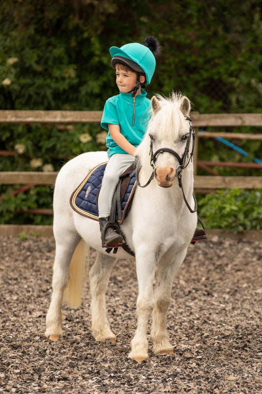 Kids Riding Leggings - droplet Grey - Halt Equestrian