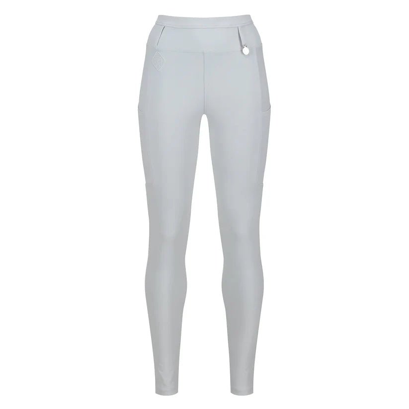 
Kids Riding Leggings in Droplet Grey by Halt Equestrian, designed for comfort and style in children's equestrian apparel.