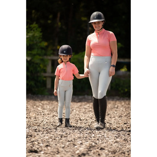 Kids Riding Leggings - droplet Grey - Halt Equestrian