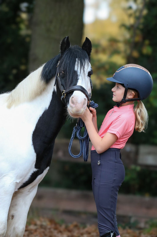 Kids Riding Leggings - Slate Grey - Halt Equestrian