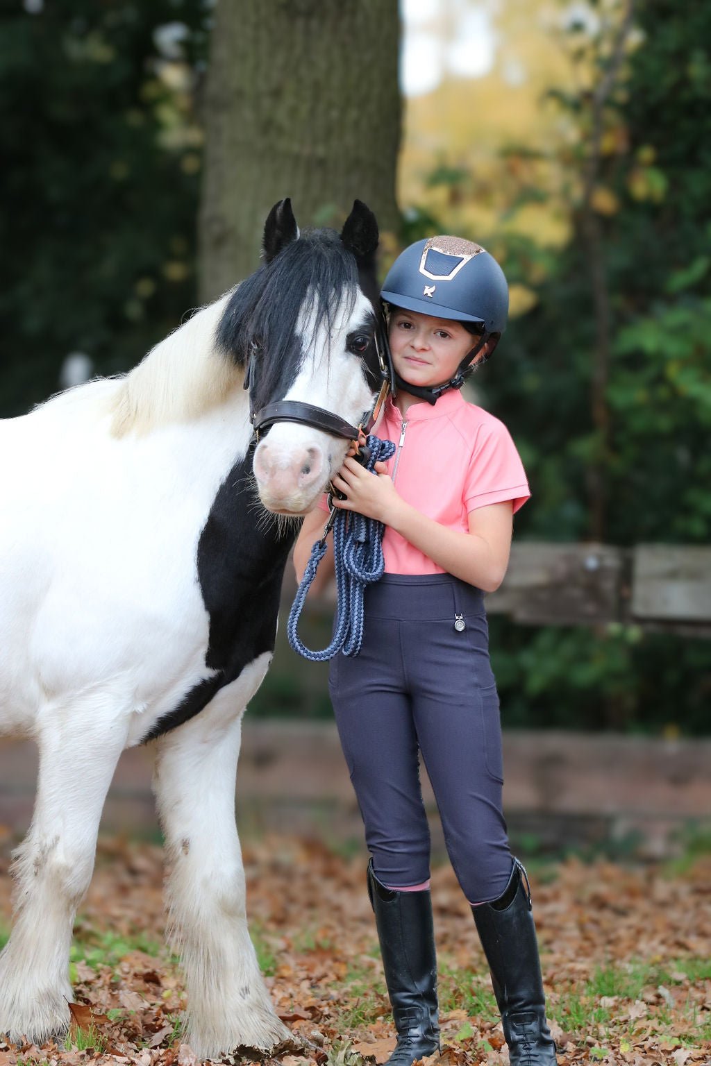 Kids Riding Leggings - Slate Grey - Halt Equestrian