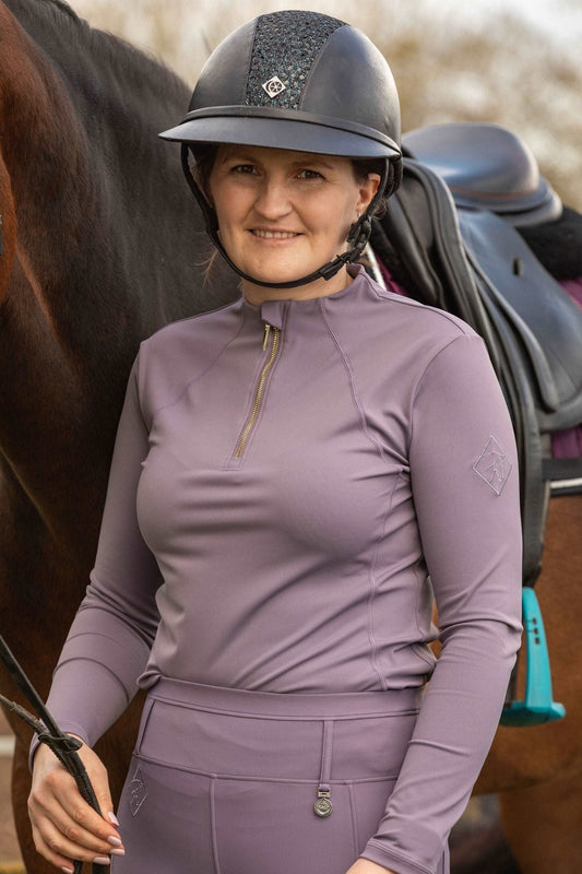 Lilac Horse Riding Base Layer - Halt Equestrian