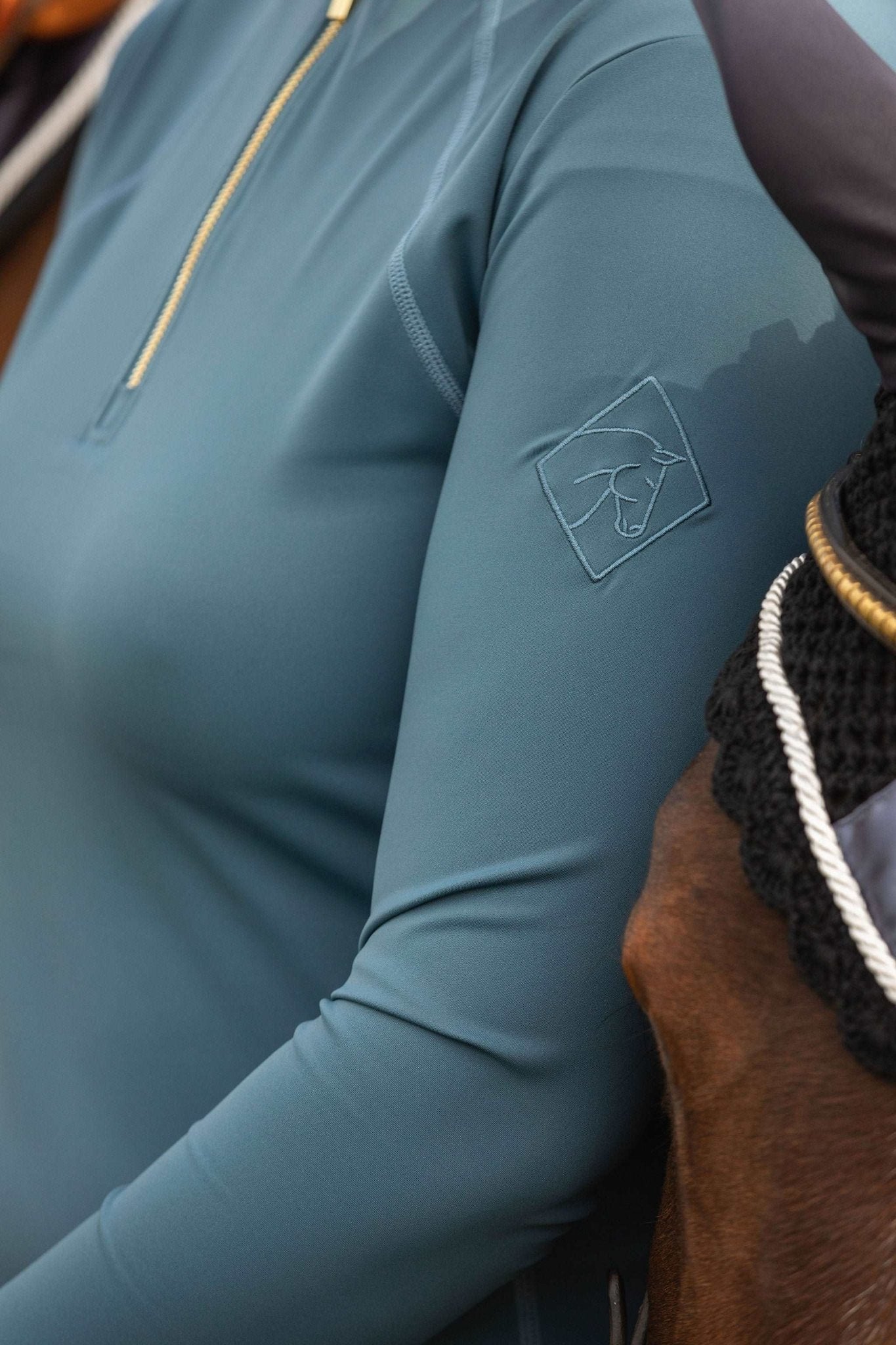 Ocean Blue Horse Riding Base Layer - Halt Equestrian