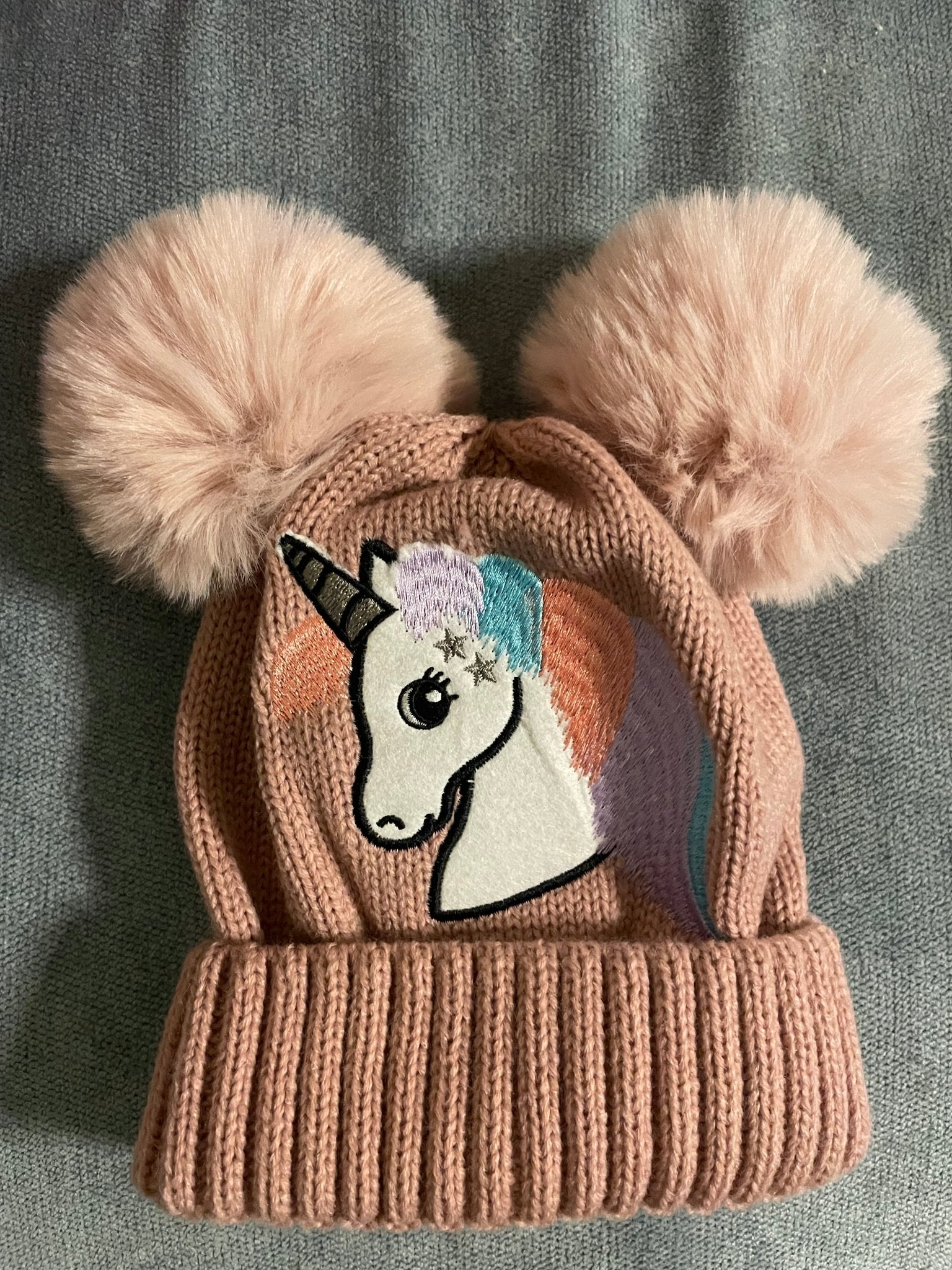 Pink Kids unicorn hat - Halt Equestrian