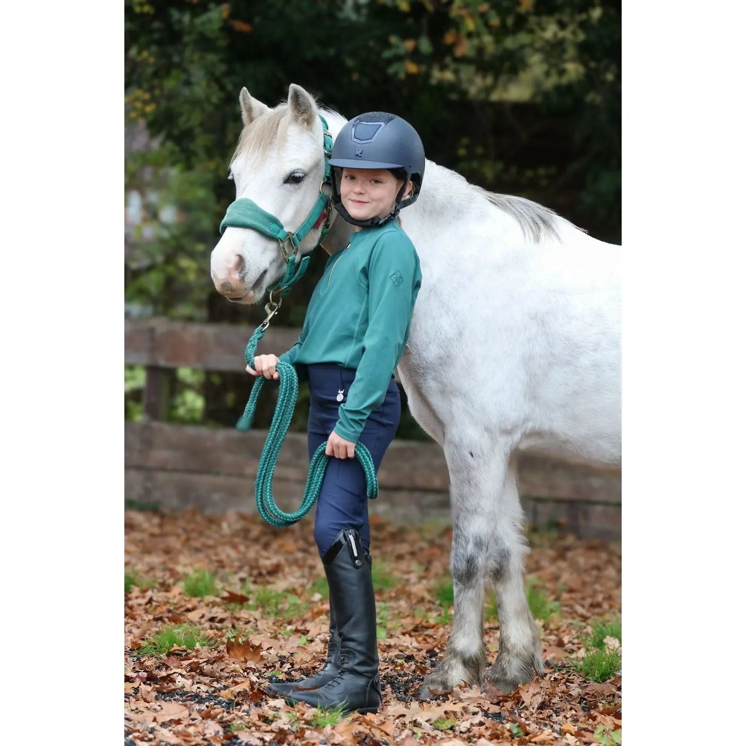 Premium Navy children’s Equestrian Riding Tights by Halt Equestrian - Superior Comfort and Style for Riders - Halt Equestrian