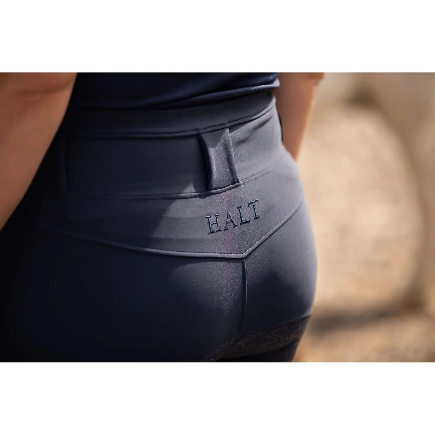 Premium Navy Equestrian Riding Tights by Halt Equestrian - Superior Comfort and Style for Riders - Halt Equestrian
